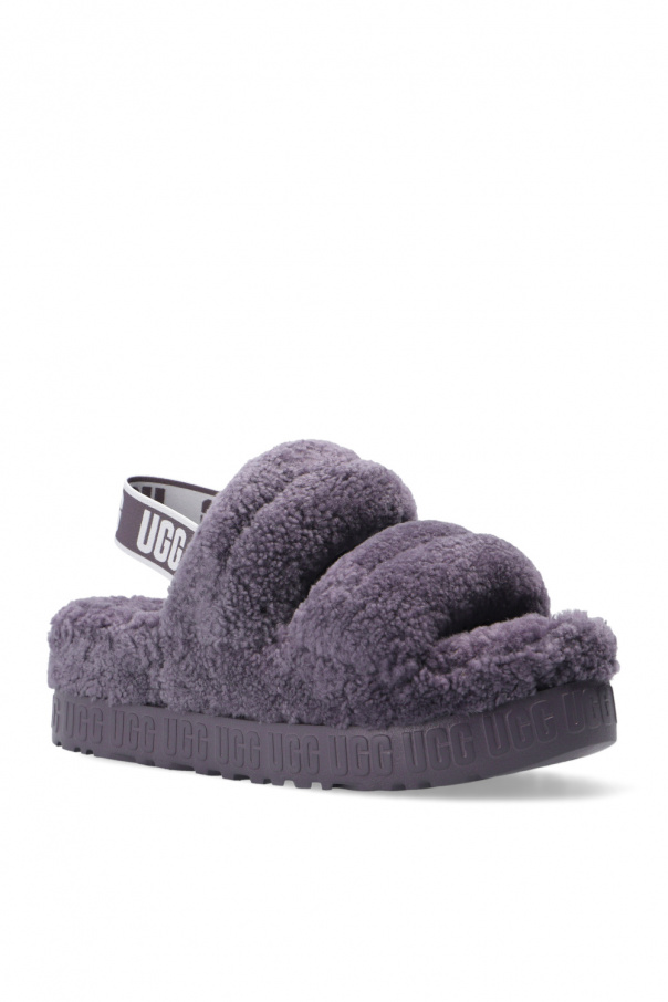 Ugg fluffette discount shearling flat slippers